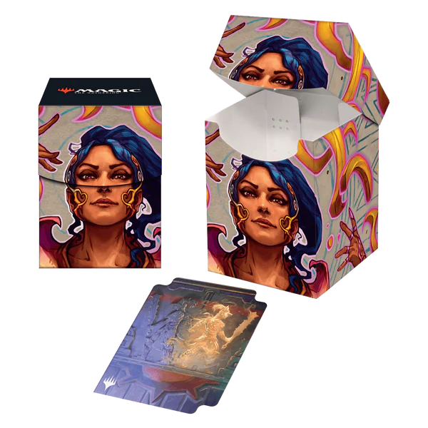 Deck Box - Ultra Pro - Pro-100+ - Magic: The Gathering - The Lost Caverns of Ixalan V2 - Saheeli, the Sun’s Brilliance