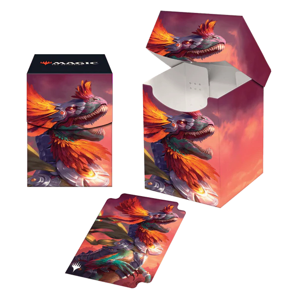 Deck Box - Ultra Pro - Pro-100+ - Magic: The Gathering - The Lost Caverns of Ixalan D - Pantlaza, Sun-Favored