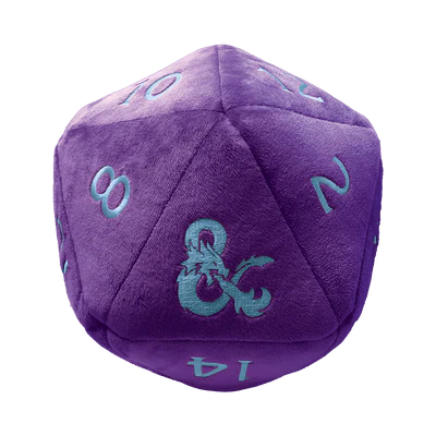 D&D - D20 Jumbo Plush - Underdark (Royal Purple/Sky Blue)
