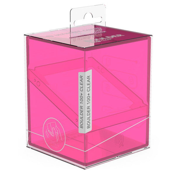 Deck Box - Ultimate Guard - Boulder Deck Case 100+ - Clear - Rhodonite