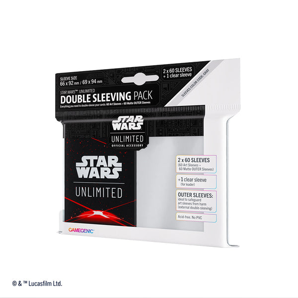 Deck Sleeves - Gamegenic - Star Wars: Unlimited TCG - Double Sleeving Pack - Space Red