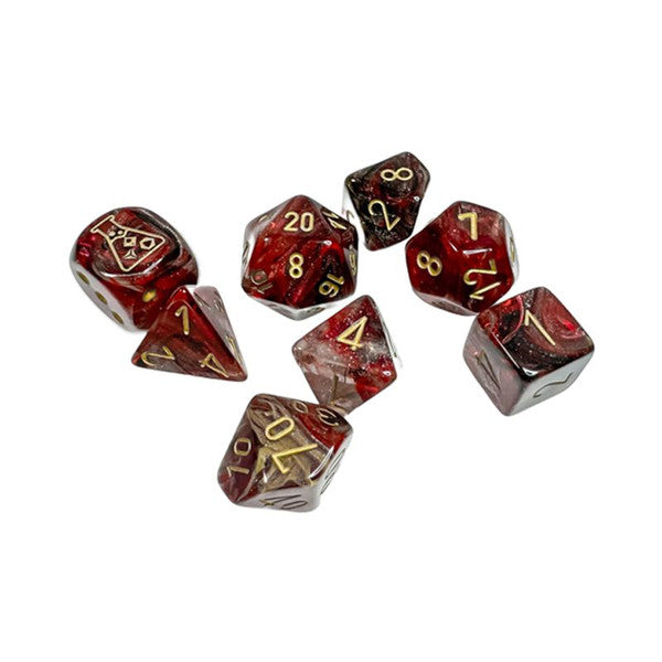 Dice - Chessex - Polyhedral Set (7 ct.) - 16mm - Borealis Cosmos/Gold