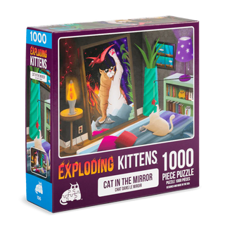 Exploding Kittens - Cat in the Mirror - Jigsaw Puzzle (1000 Pcs.)