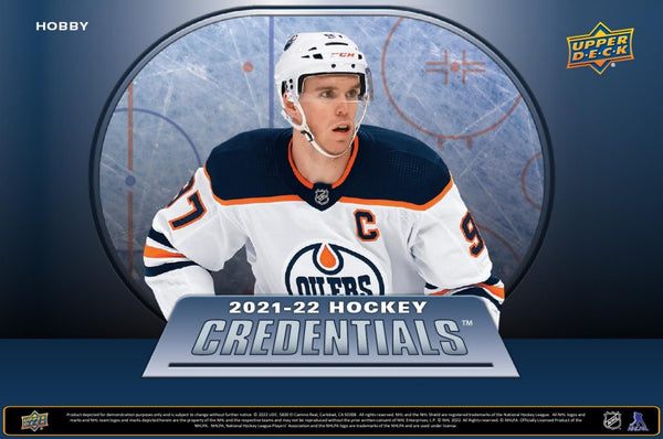 2021/22 Upper Deck Credentials Hockey Hobby Box