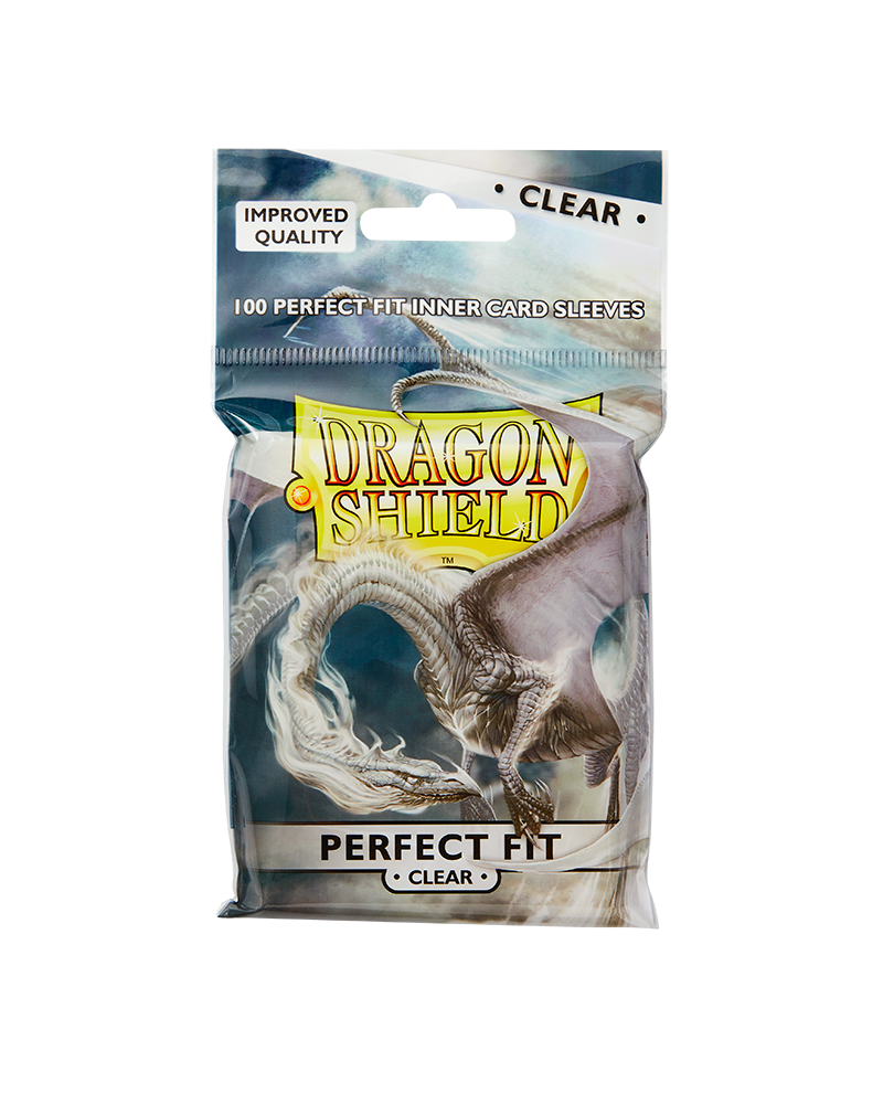 Deck Sleeves (Fit) - Dragon Shield - Perfect Fit - Clear (100 ct.) |  Jersey's Cards & Comics