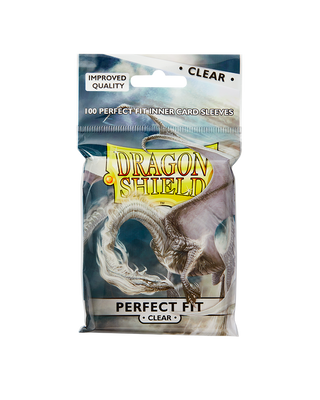 Deck Sleeves (Fit) - Dragon Shield - Perfect Fit - Clear (100 ct.)