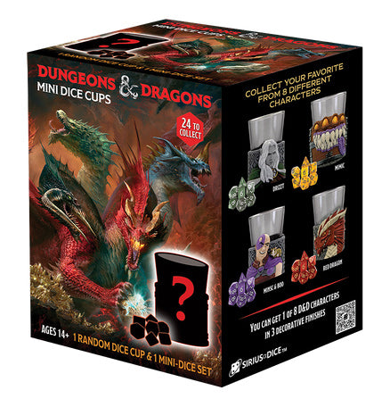 Dice - Sirius - Polyhedral RPG Set (7 ct.) - D&D Mini Dice Cup Mystery Pack