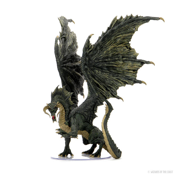 D&D - Icons of the Realms - Premium Painted Miniatures - Adult Black Dragon (96021)