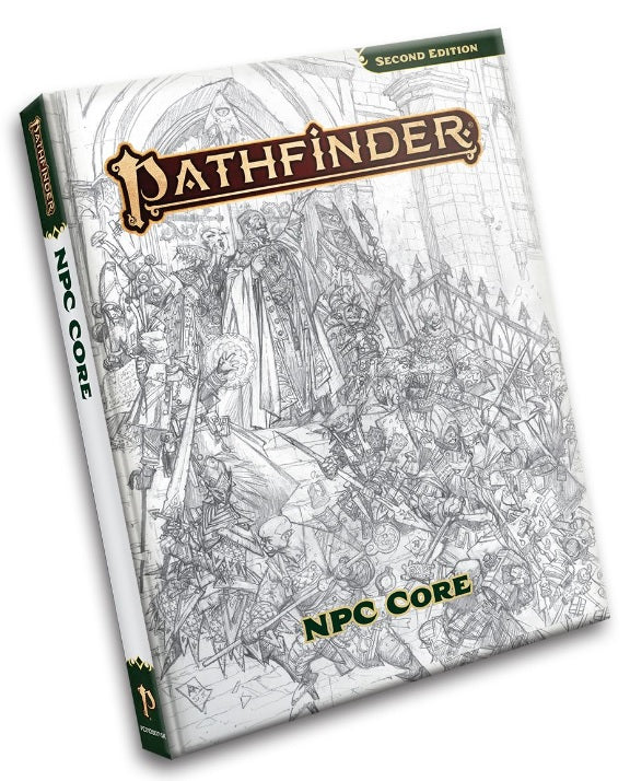 Pathfinder 2E (Second Edition) RPG - NPC Core (Sketch Cover)