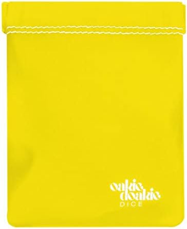 Dice Bag - Oakie Doakie Dice - Small - Snap and Clap Dice Pouch - Yellow