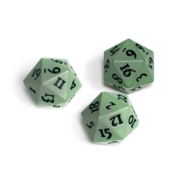 Dice - Ultra Pro - D20 Set (2 ct.) - Heavy Metal - Cool Matcha