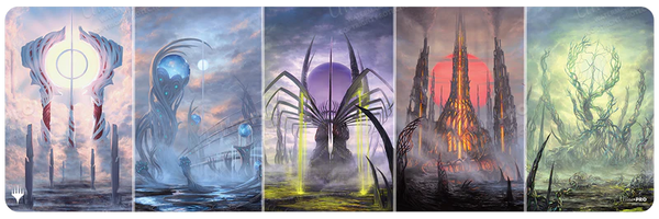 Playmat (Table) - Ultra Pro - Magic: The Gathering - Phyrexia: All Will Be One (8 ft.) - Phyrexian Basic Land Tableaux