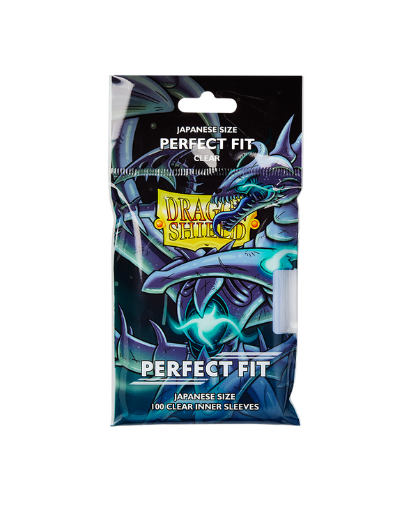Deck Sleeves (Fit) (Small) - Dragon Shield - Japanese - Perfect Fit - Clear (100 ct.)