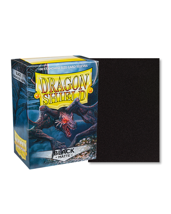 Deck Sleeves - Dragon Shield - Matte - Black (100 ct.)