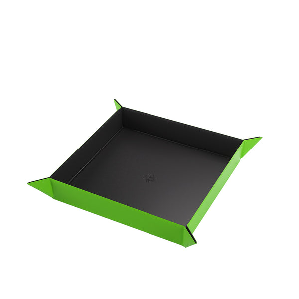 Dice Tray - Gamegenic - Magnetic Square - Black/Green
