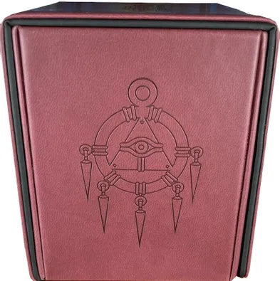Deck Box - Ultra Pro - Alcove Flip - Yu-Gi-Oh! - Millennium Ring (Maroon)