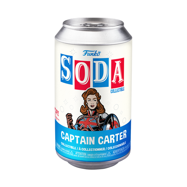Funko Vinyl SODA! Marvel: What If...? Captain Carter 4-in Vinyl Figure