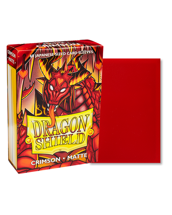 Deck Sleeves (Small) - Dragon Shield - Japanese - Matte - Crimson (60 ct.)