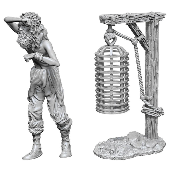 WizKids Deep Cuts Unpainted Miniatures - Hanging Cage