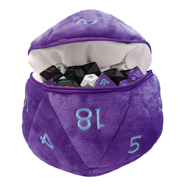 Dice Bag - Ultra Pro - D&D - Underdark (Royal Purple/Sky Blue) D20 Plush Dice Bag