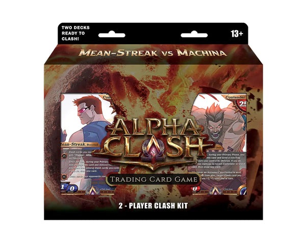 Alpha Clash TCG - Clashgrounds 2-Player Clash Kit - Mean-Streak vs Machina