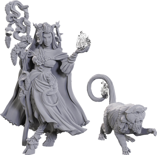 Critical Role - Unpainted Miniatures - Fearne Calloway & Mister