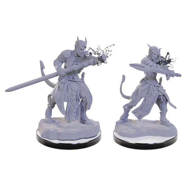 D&D - Nolzur's Marvelous Unpainted Miniatures - Tiefling Warlocks