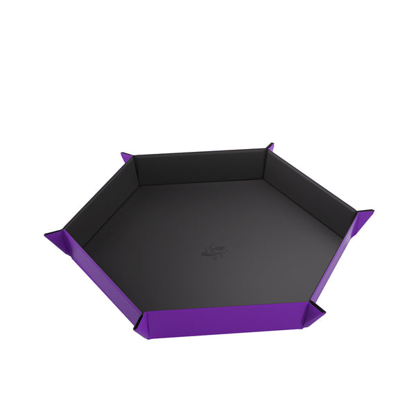Dice Tray - Gamegenic - Magnetic Hexagonal - Black/Purple