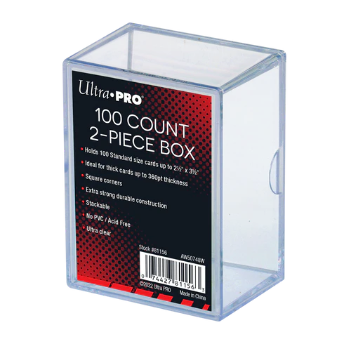 Ultra Pro - Card Storage - Card Case - 100 Ct. 2-Piece Slide Box