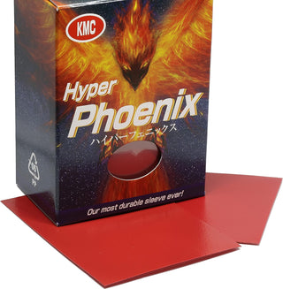 Deck Sleeves - KMC Hyper Phoenix - Matte - Standard Size - Red (100 ct.)