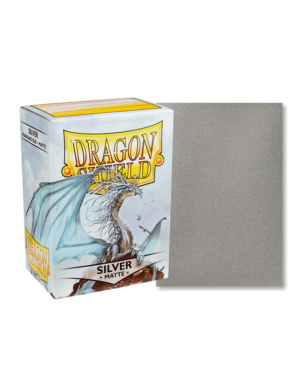 Deck Sleeves - Dragon Shield - Matte - Silver (100 ct.)
