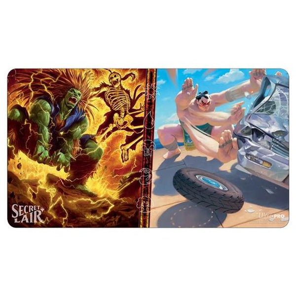 Playmat - Ultra Pro - Magic: The Gathering - Secret Lair February 2022 - Blanka, Ferocious Friend & E. Honda, Sumo Champion