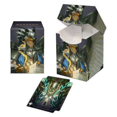 Deck Box - Ultra Pro - Pro-100+ - Magic: The Gathering - Streets of New Capenna V5 - Falco Spara and their Juris Brokers Crime Family
