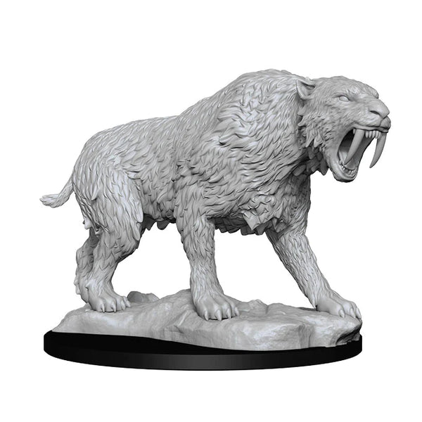 WizKids Deep Cuts - Unpainted Miniatures - Saber-Toothed Tiger