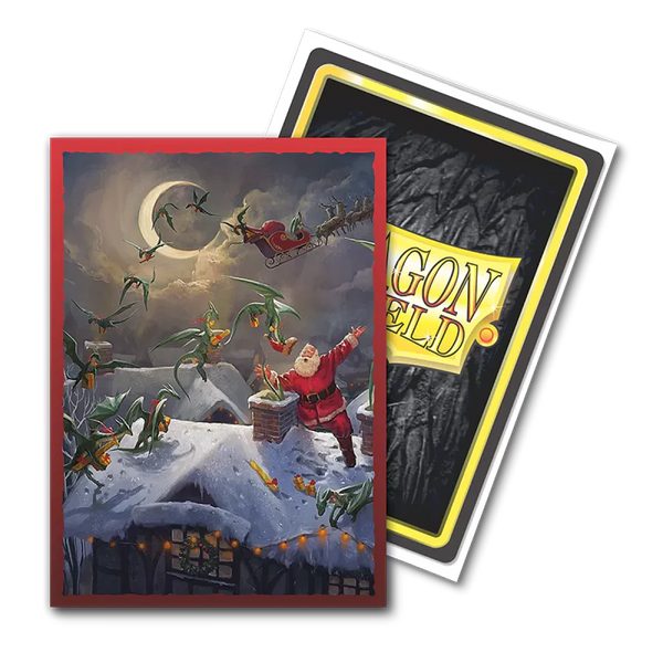 Deck Sleeves (Small) - Dragon Shield - Art - Brushed - Japanese - Christmas Dragon 2023 (60 ct.)
