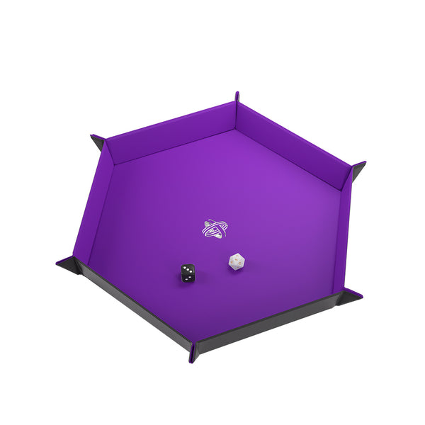 Dice Tray - Gamegenic - Magnetic Hexagonal - Black/Purple