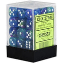 Dice - Chessex - D6 Set (36 ct.) - 12mm - Festive - Waterlily/White