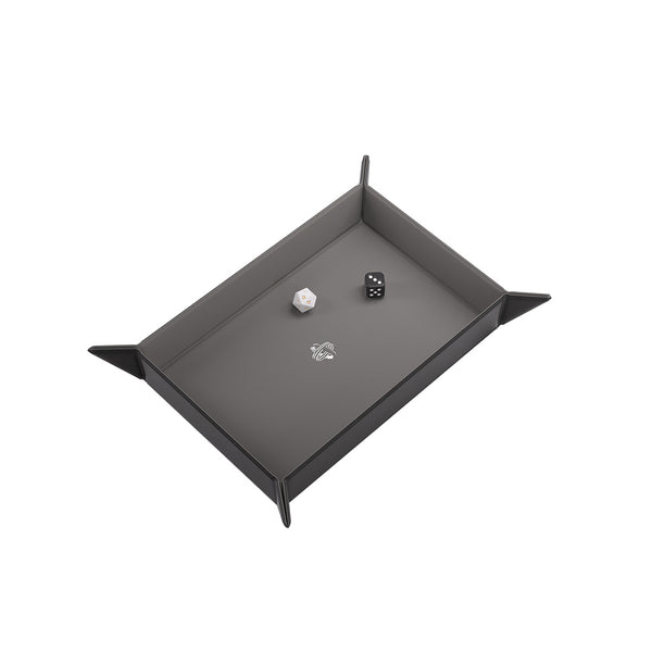 Dice Tray - Gamegenic - Magnetic Rectangular - Black/Gray