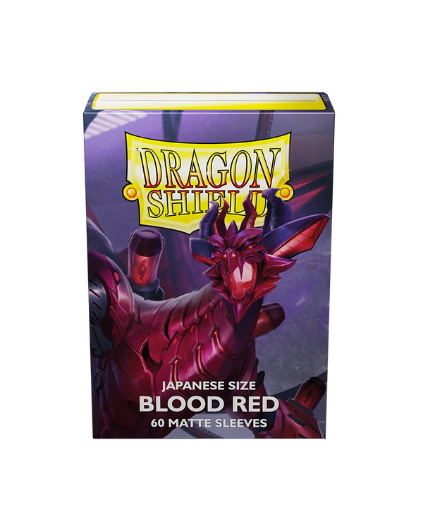 Deck Sleeves (Small) - Dragon Shield - Japanese - Matte - Blood Red (60 ct.)