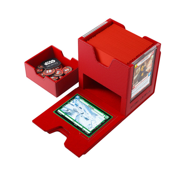 Deck Box - Gamegenic - Star Wars: Unlimited - Twin Suns Deck Pod - Red