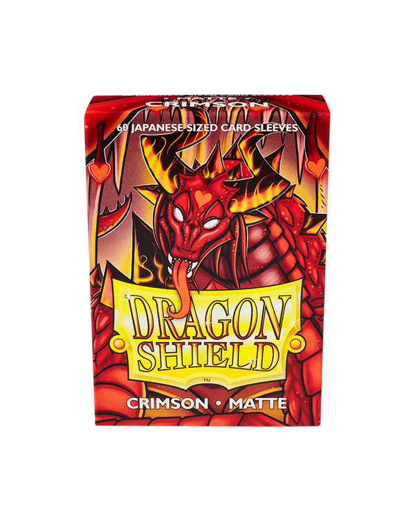 Deck Sleeves (Small) - Dragon Shield - Japanese - Matte - Crimson (60 ct.)
