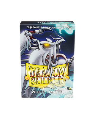 Deck Sleeves (Small) - Dragon Shield - Japanese - Matte - White (60 ct.)