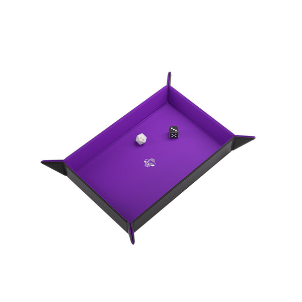 Dice Tray - Gamegenic - Magnetic Rectangular - Black/Purple