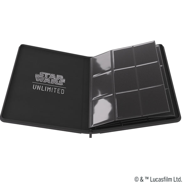 Binder - Gamegenic - Star Wars: Unlimited - 18-Pocket Zip-Up Album - Black