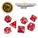 Power Rangers RPG - Dice Set (7 Ct. + Coin) - Red