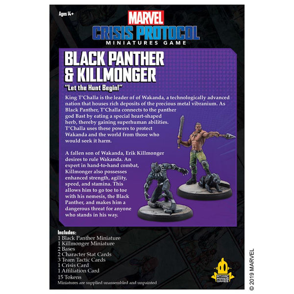 Marvel Crisis Protocol - Black Panther and Killmonger Character Pack