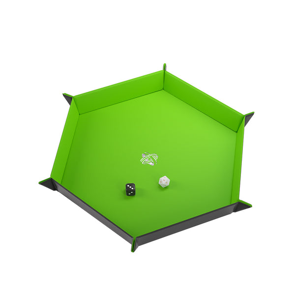 Dice Tray - Gamegenic - Magnetic Hexagonal - Black/Green