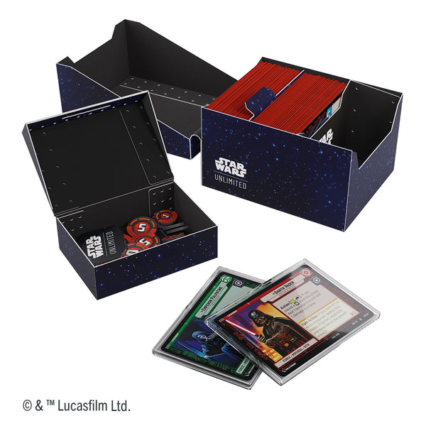Deck Box - Gamegenic - Star Wars: Unlimited - Twin Suns Soft Crate - Card Back Blue
