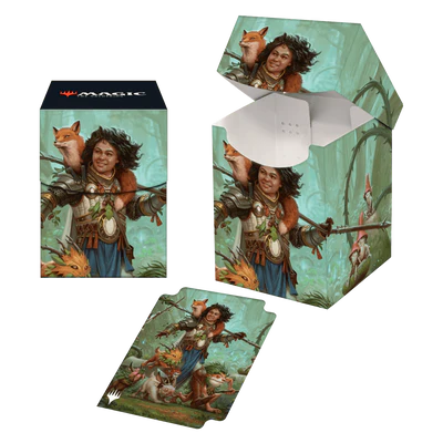 Deck Box - Ultra Pro - Pro-100+ - Magic: The Gathering - Wilds of Eldraine B - Ellivere of the Wild Court