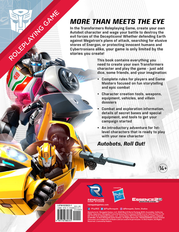 Transformers RPG - Core Rulebook